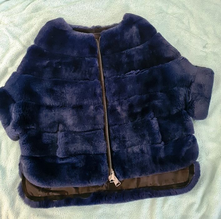 Палто от чинчила, естествен косъм