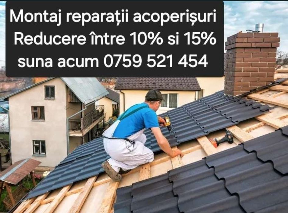 Acoperișuri Dulgheri hidroizolații Reparații Acoperișuri  Onești Bacău