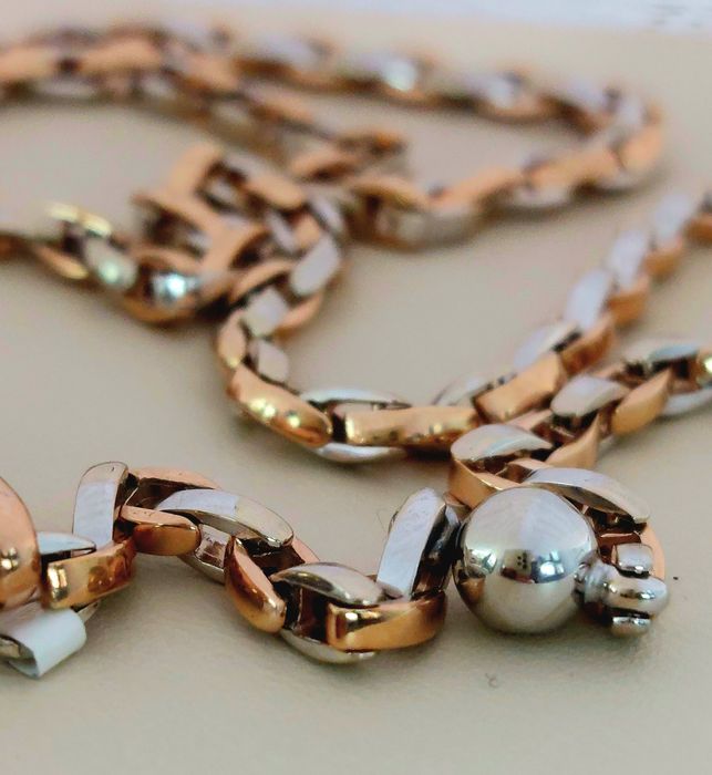 Шикарная золотая цепь производства Италия SAURO