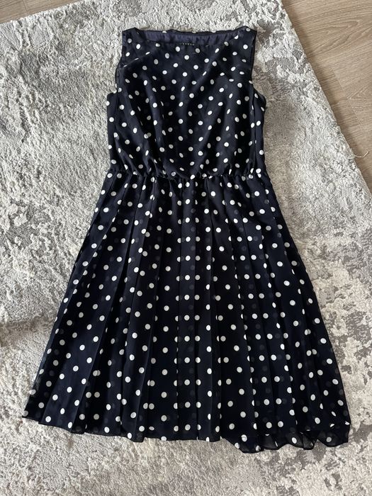 Rochie albastra cu buline albe, de vara. Ralph Lauren