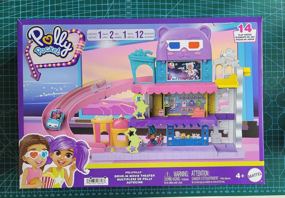 Комплект за игра кукли Pollyville Drive-In Movie Theater, HPV39
