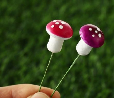 10 броя Гъбки декорация букет от гъби