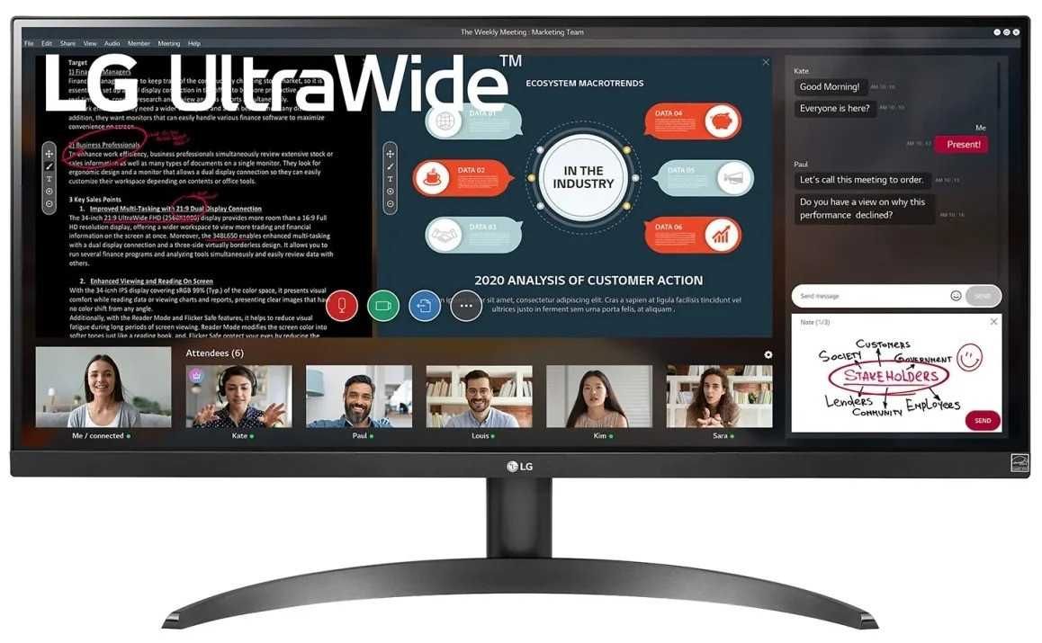 Монитор LG UltraWide 29 дюйм