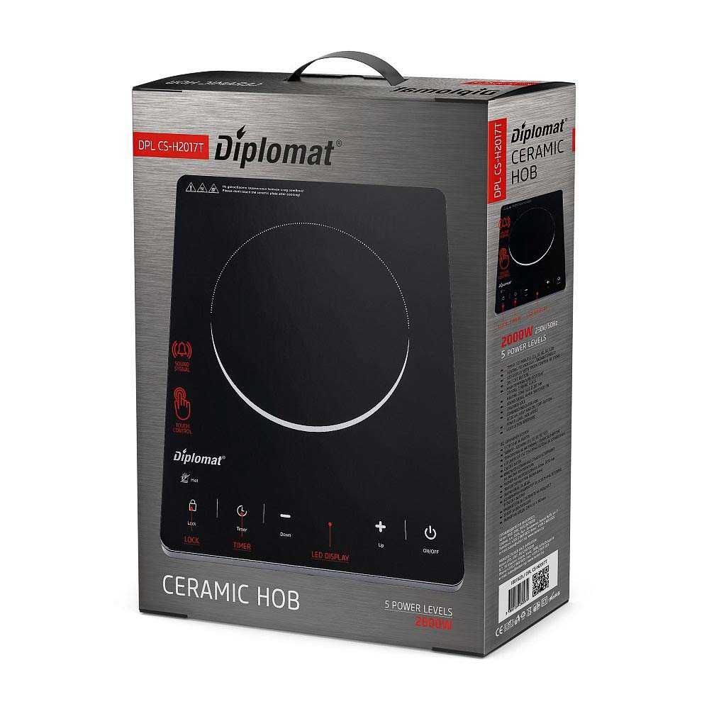 Висок клас керамичен котлон Diplomat 2000W