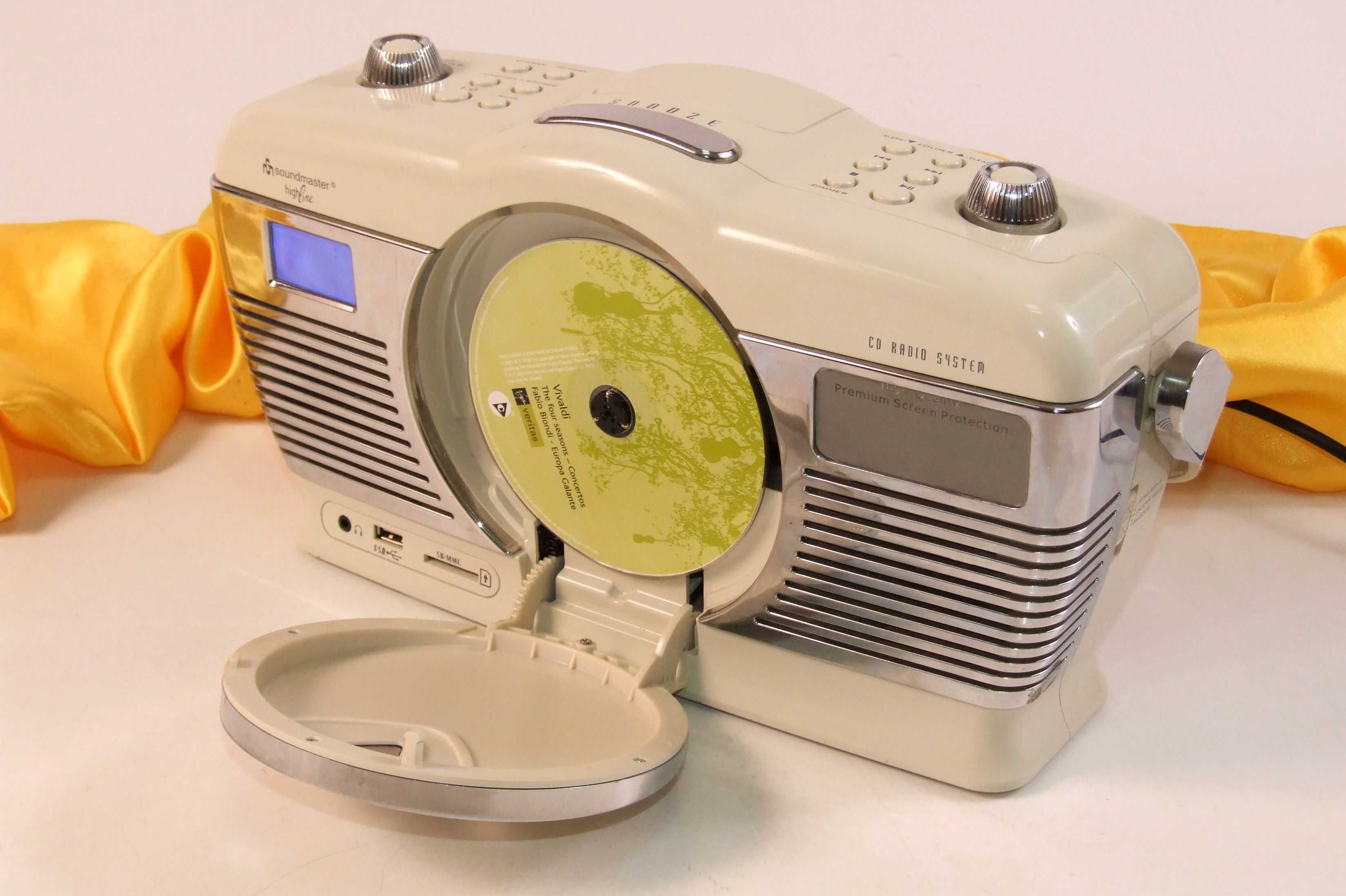 SOUNDMASTER: radio, ceas, CD+MP3 player, card SD, stick, Made GERMANY