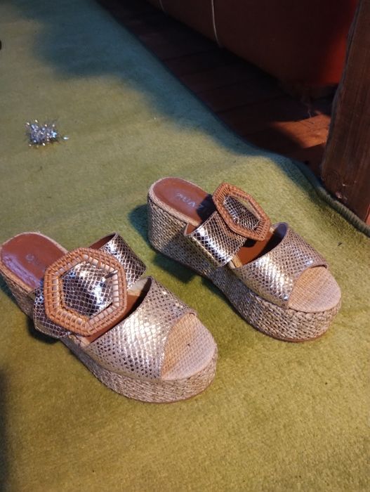 Papuci Espadrile din piele naturala marca  Quazi