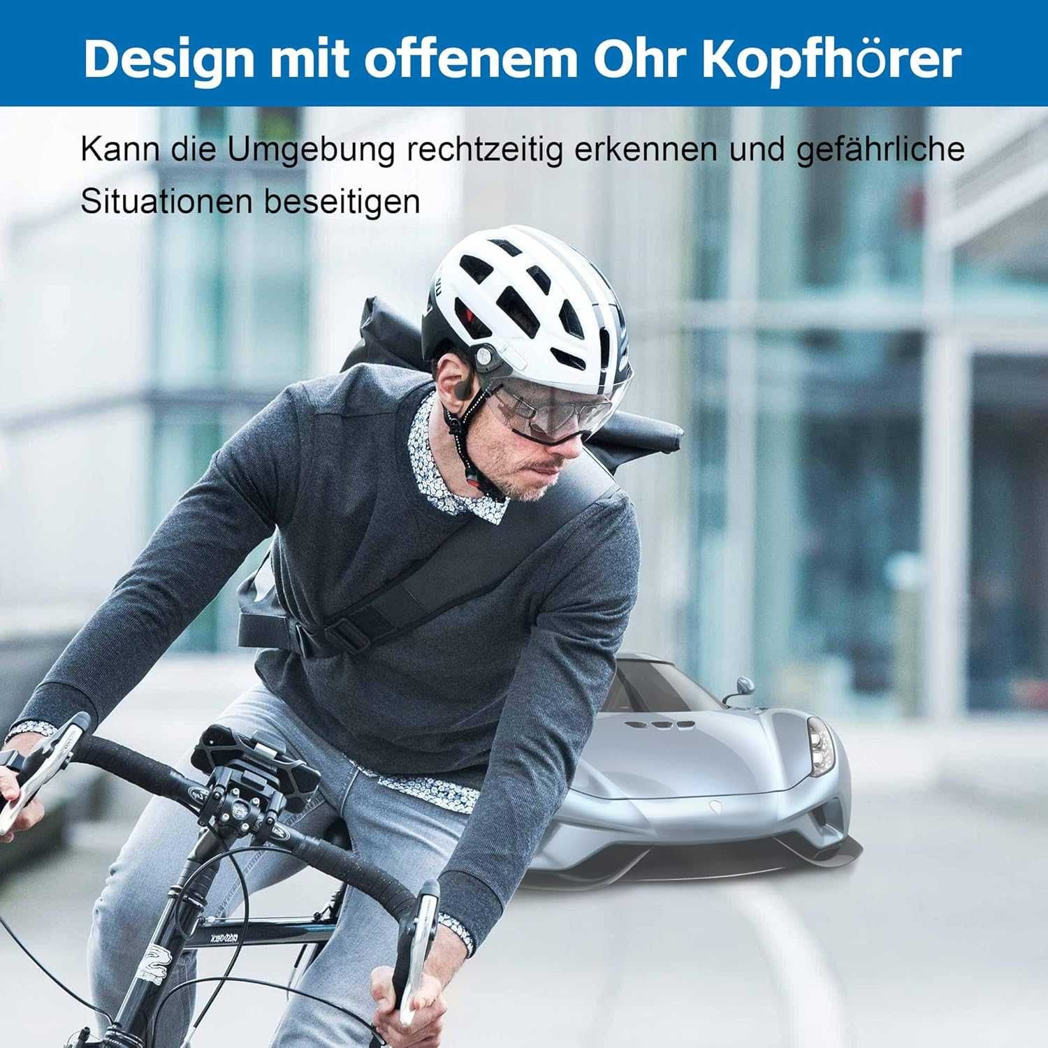 Ssunvito Bluetooth слушалки за костна проводимост, водоустойчиви