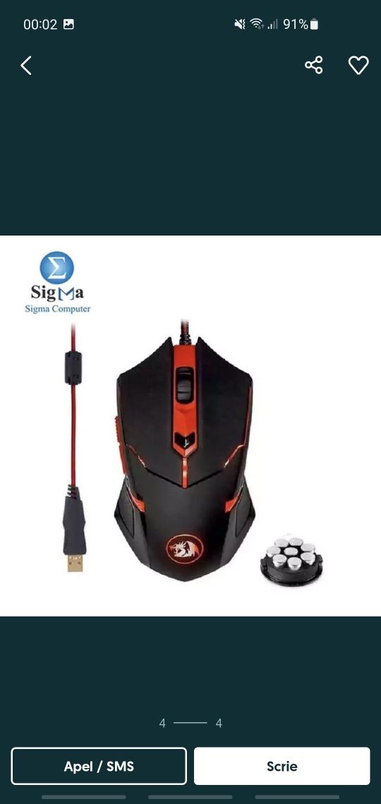 Mouse gaming RedDragon