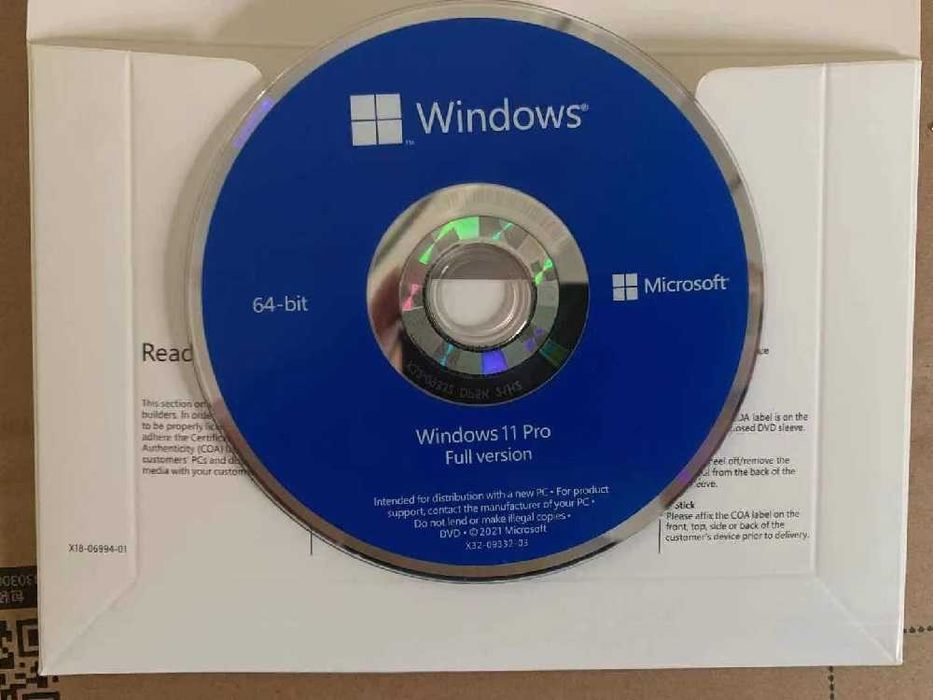 DVD sau STICK bootabil Windows 11 Home sau Pro cu licenta retail
