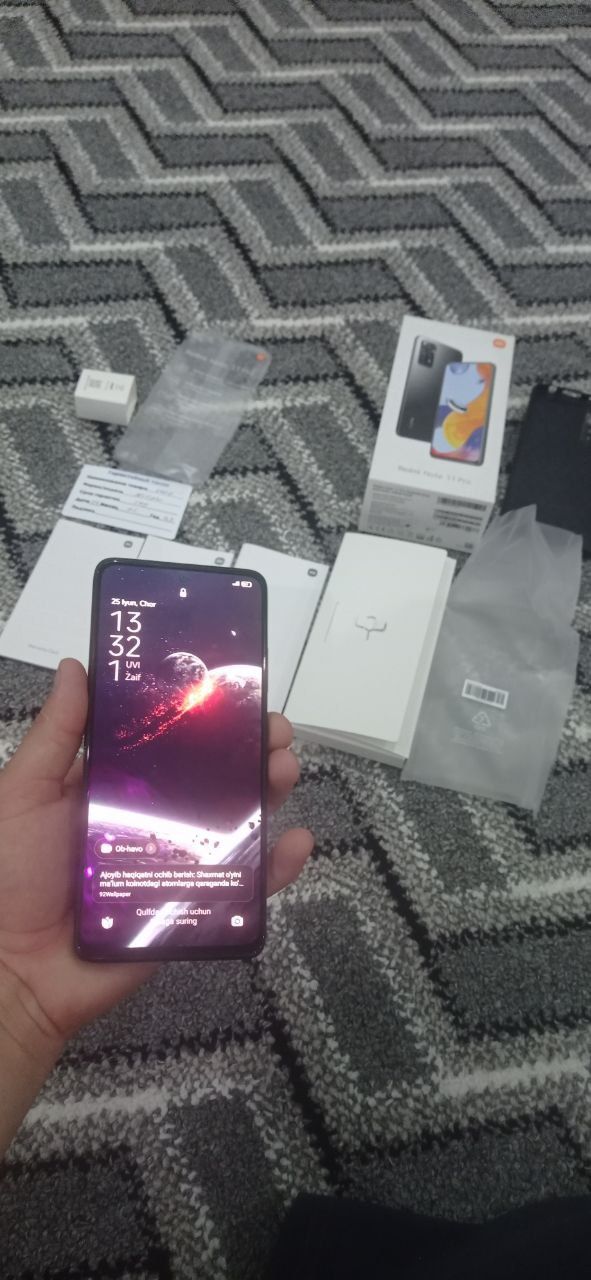 Tezda Redmi note 11 pro 8/128 tali telefon sotiladi katabka dakument