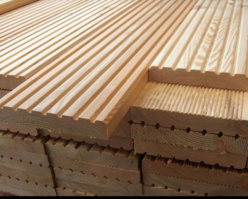 Терасная доска из пиломатериала.