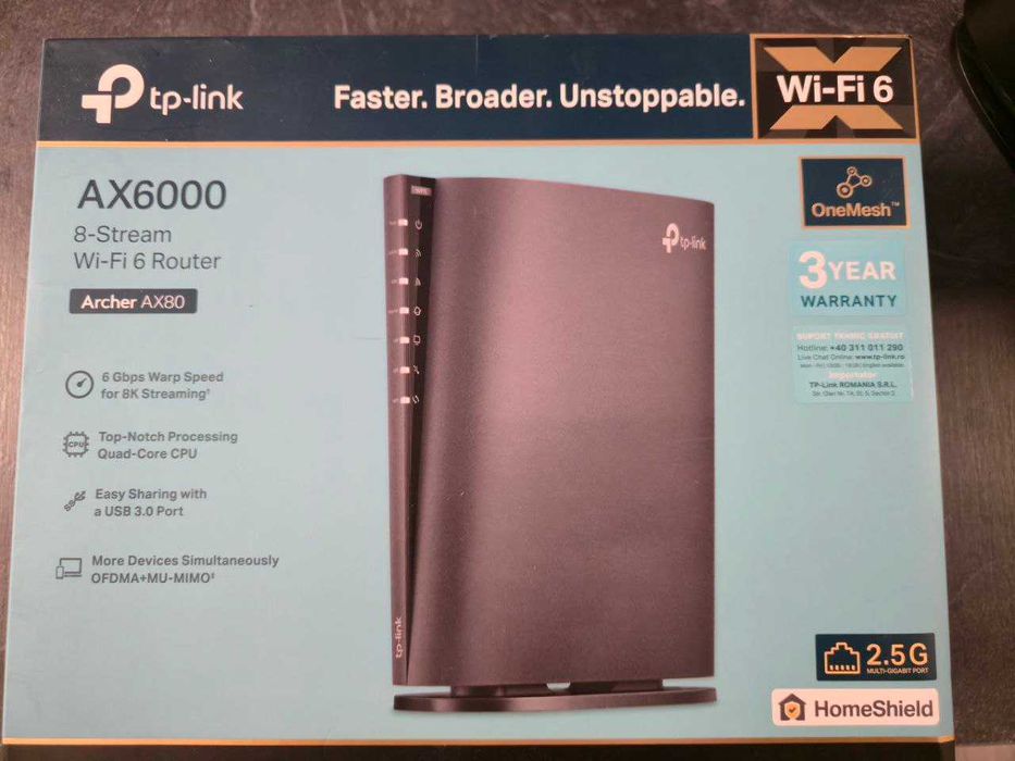 TP-Link Archer AX80 (EU) – AX6000 Wi-Fi 6, port 2.5G