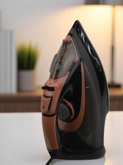 Утюг паровой для глажки, с антипригарным покрытием