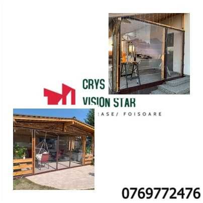 Inchidere terasa , foisoare si balcoane cu folie PVC Cristal