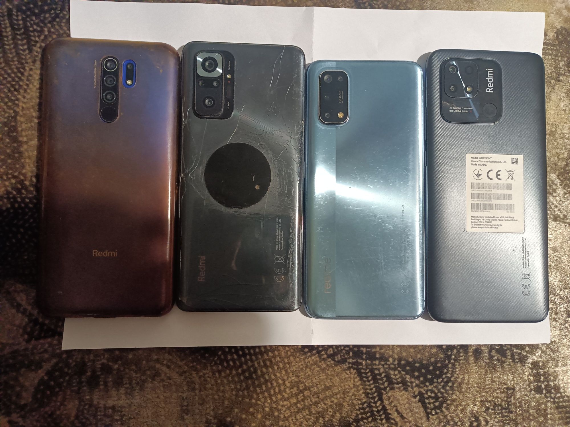 Redmi 9 Redmi 10 Realmi 7 PRO Realmi 8 Nokia