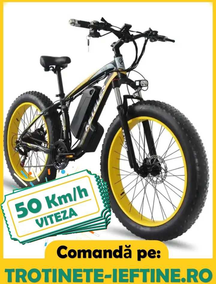 FatBike Electric - Biciclete/Trotineta GLOVO SIGILATA, 60 Km, TAZZ