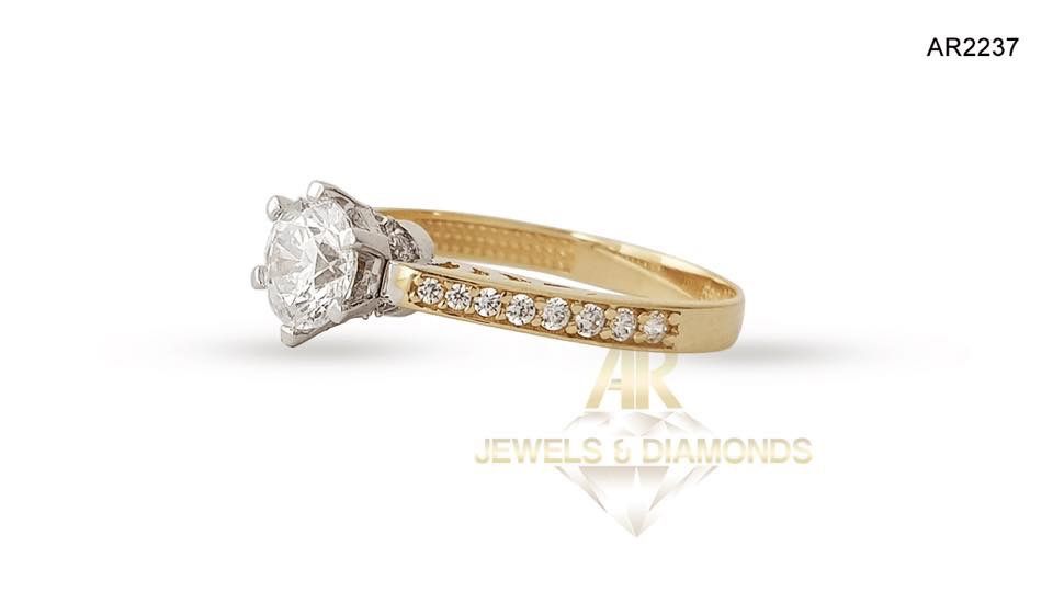 Inel Aur 14 K model nou deosebit ARJEWELS(AR2237)