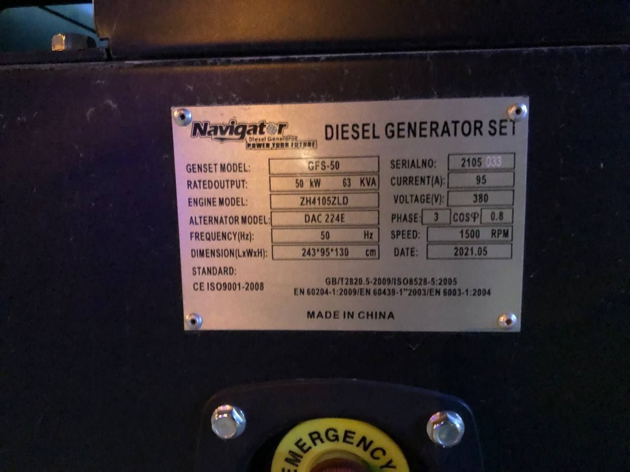 Generator 50kv Navigator