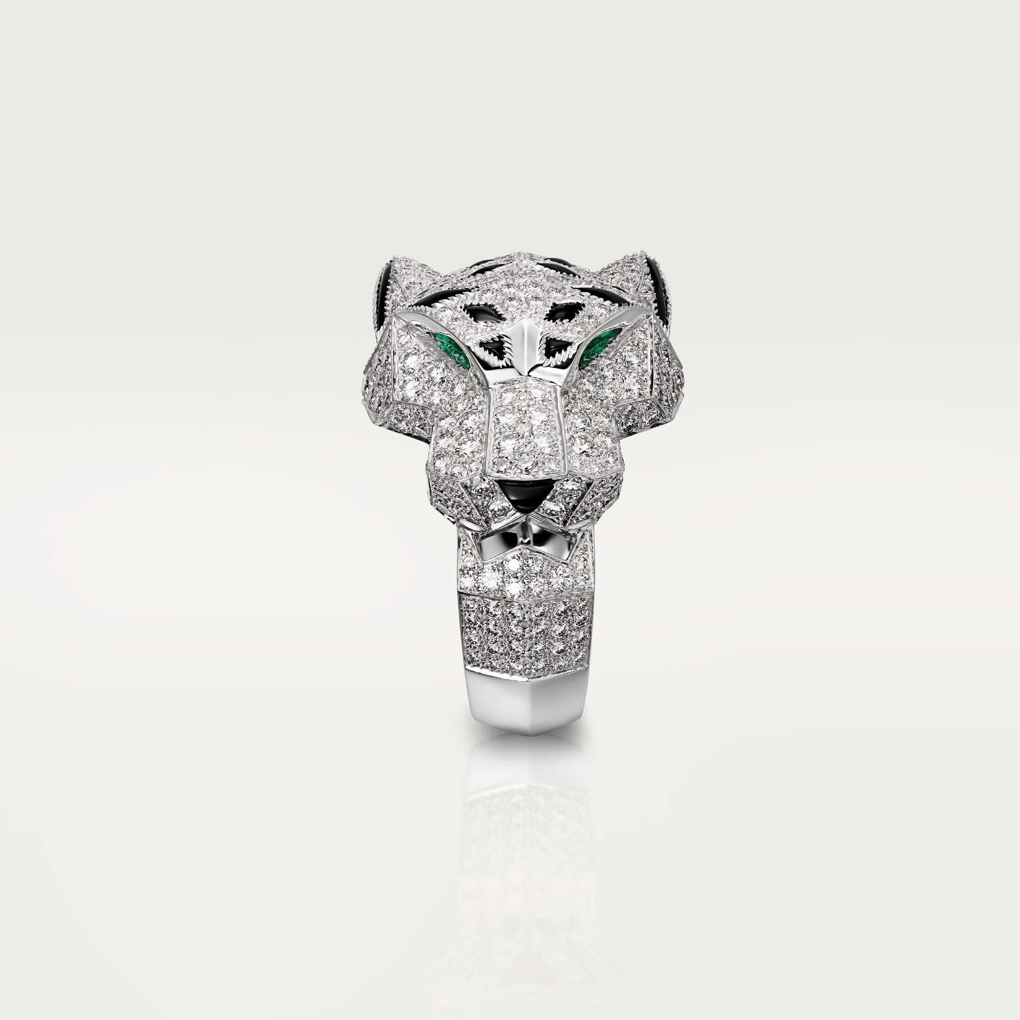CARTIER Panthere de Cartier Big White Gold Diamonds Пръстен