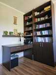 Vând bibliotecă/mobilă living, în stare f. bună,  făcută la comandă