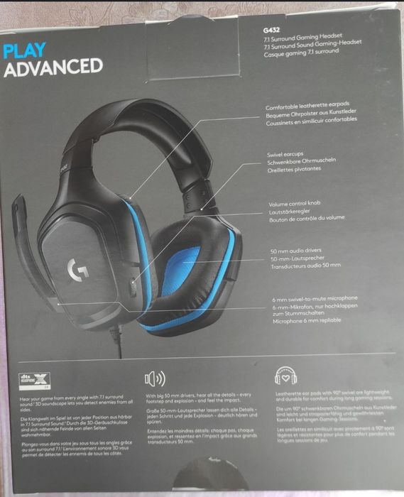 Căști gaming Logitech G432