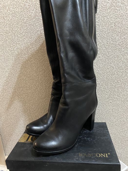 Сапоги осенние кожа