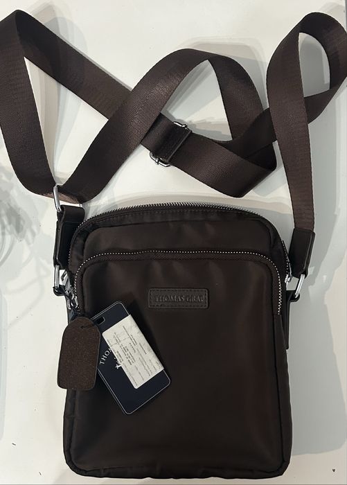 Продаю коричневую барсетку от Thomas Graf