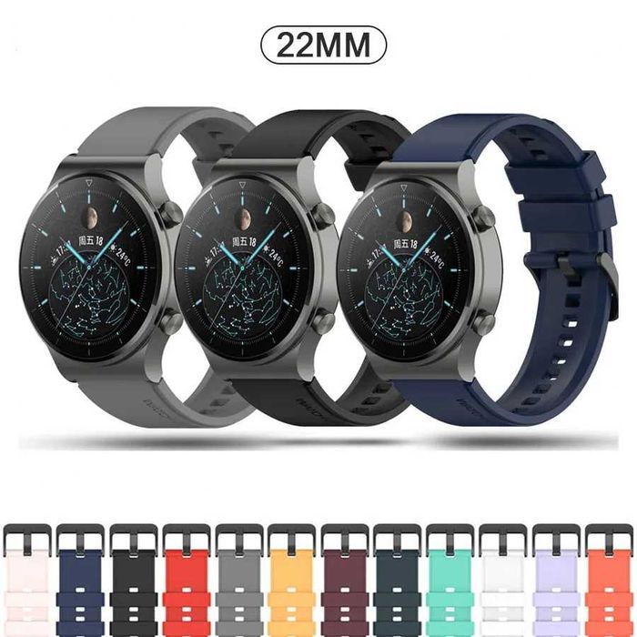 Curea silicon 22mm Huawei Watch GT2 Pro GT2e Watch 3 Pro GT3 GT4 GT5
