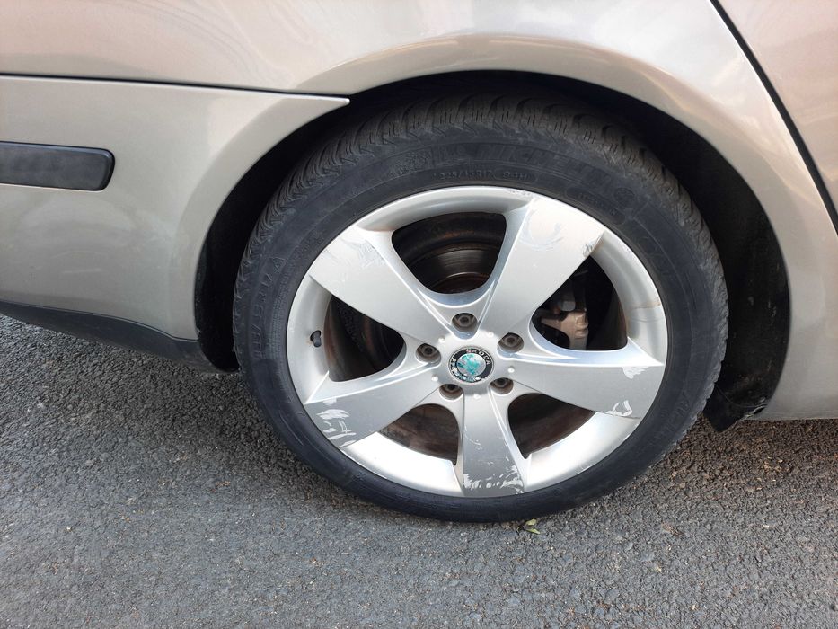 Vând jante aliaj 5x112 pe 17. Cauciucuri iarnă