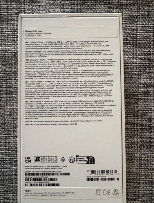 Iphone 14 pro  max 256gb