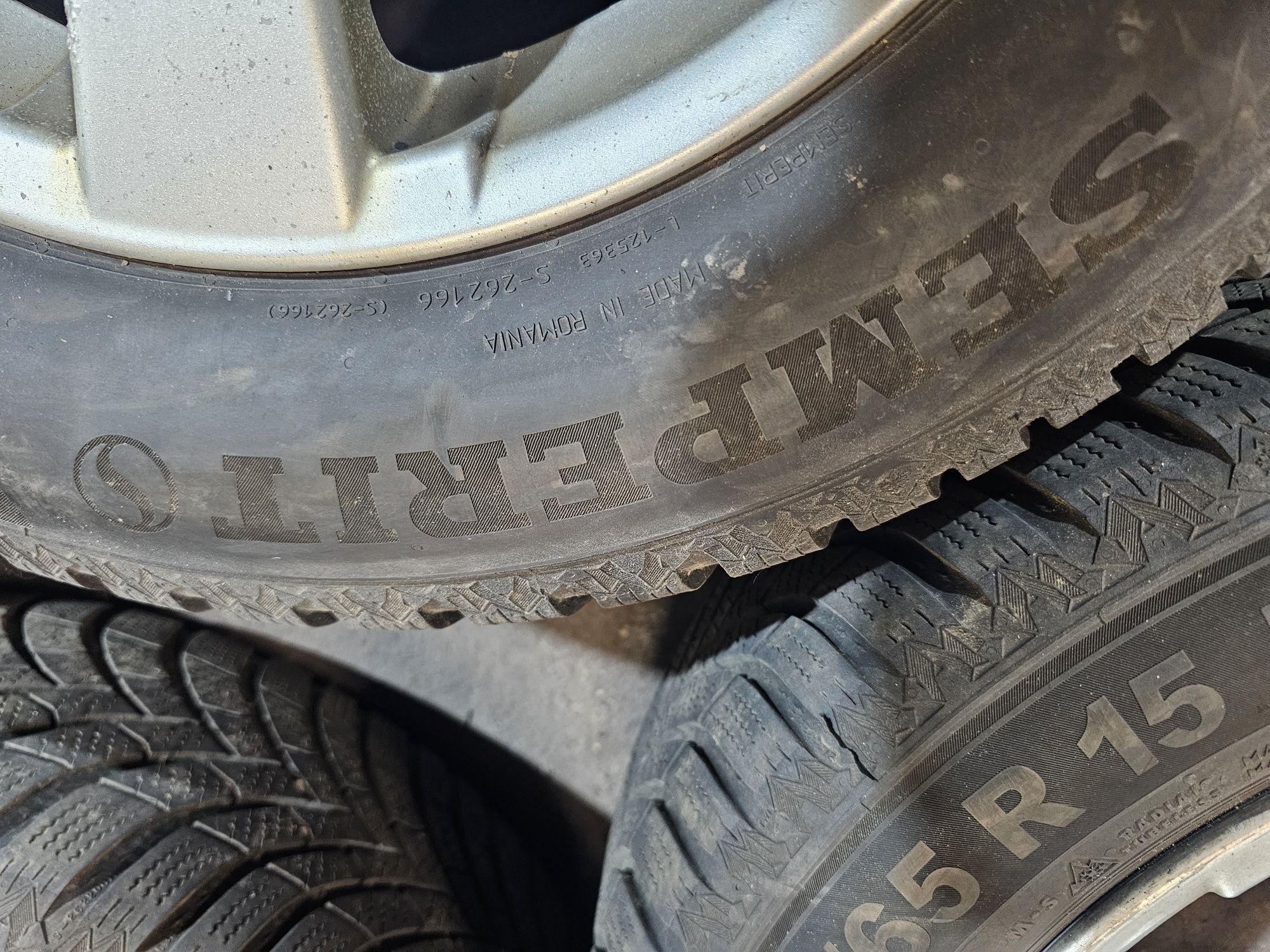 4бр лети джанти 15' 5x110, с гуми SEMPERIT DOT23 OPEL