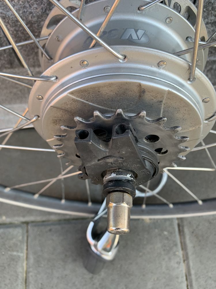 Vand roata bicicleta cu schimbator