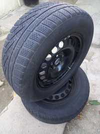 Anvelope 215/65/R16 M+S cu jante de tabla 5x112 Tiguan