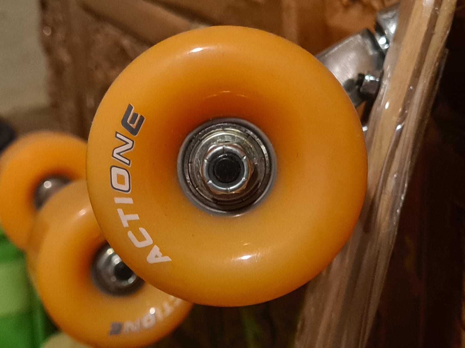 OFERTA sigilat Longboard Action One bambus, ABEC-9, Aluminium, 100 KG