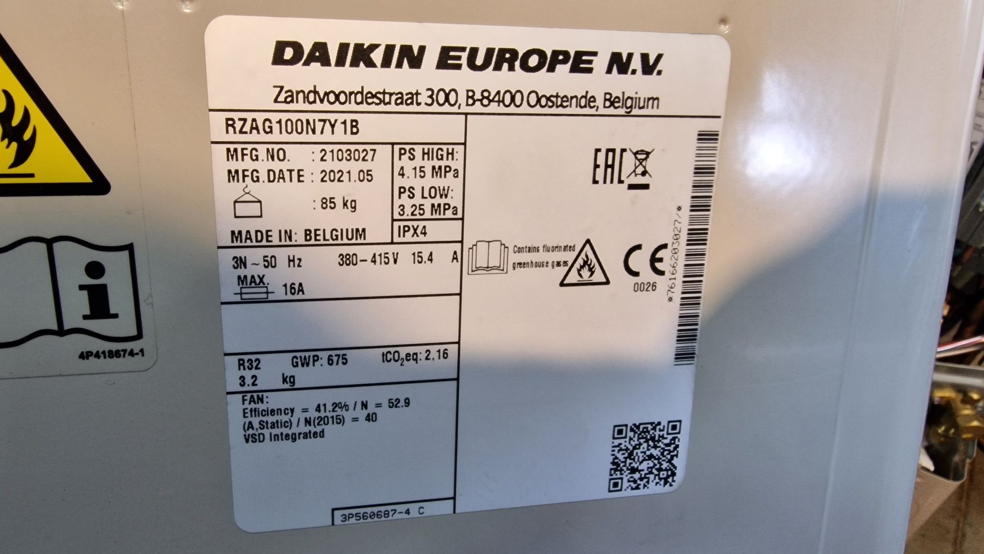 Daikin RZAG100 FAA100 Нов висок клас инверторен климатик 10kw/ 12kw