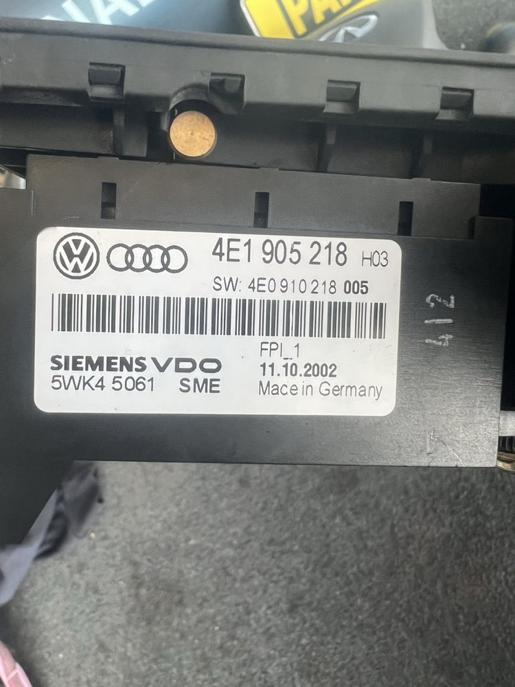 Контролен панел бутони за управление на конзола AUDI MMI A8 4e1919609b