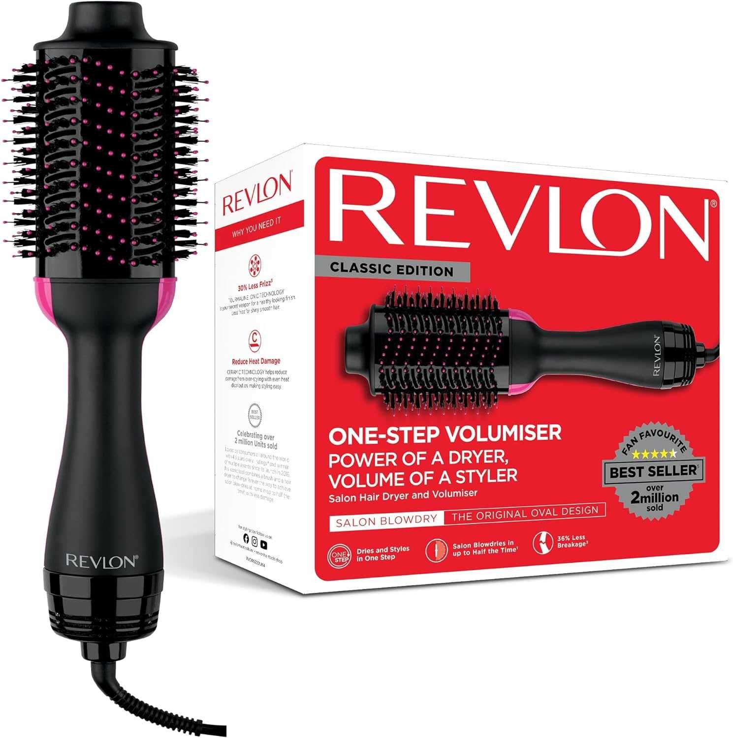 Чисто Нова Електрическа Четка за Коса Revlon - RVDR5222, 800 W