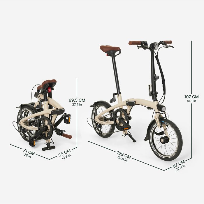 Bicicletă Pliabilă Ultra Compactă Fold - produs resigilat Decathlon