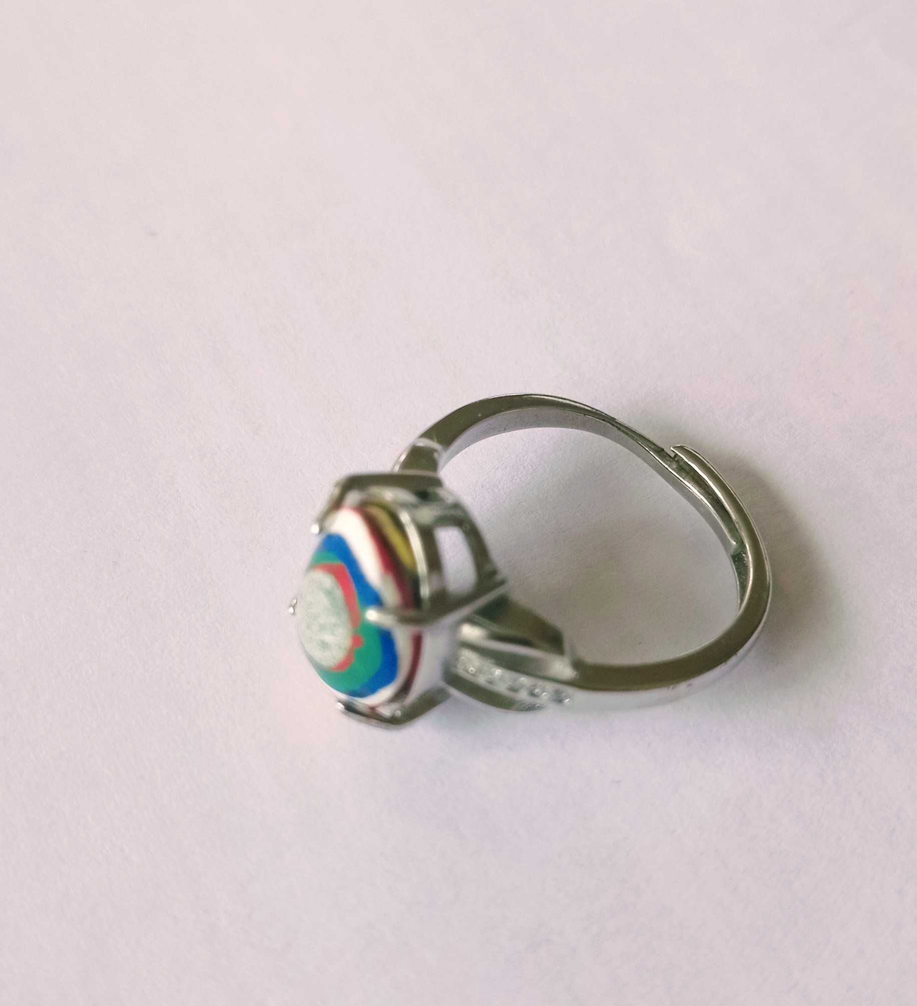 Сребърен пръстен  с fordite