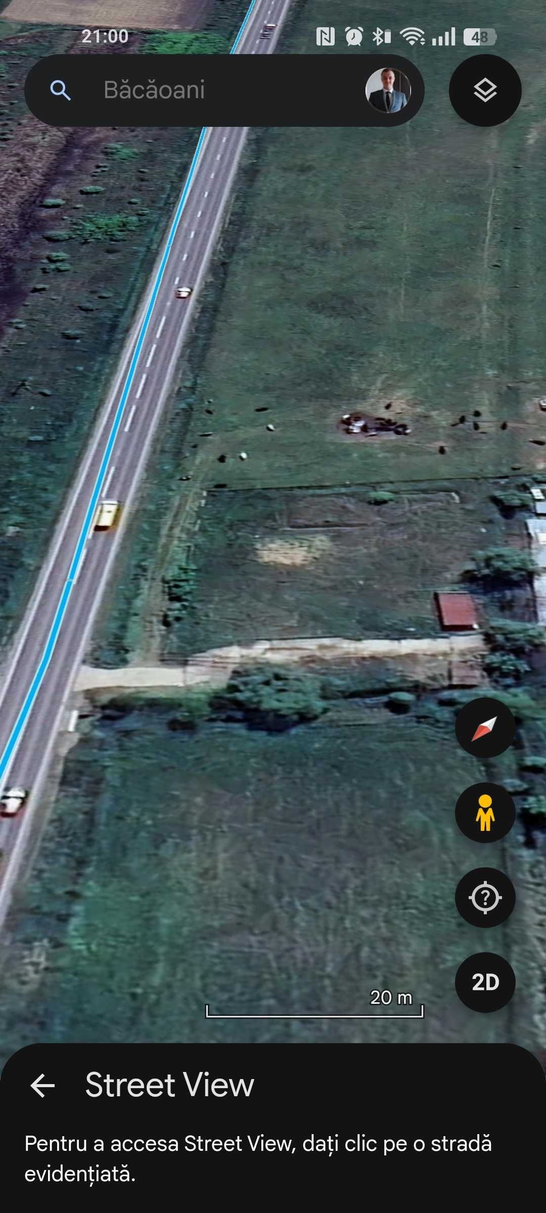 Teren 2000 mp intravilan, Vaslui Băcăoani, Statuia lui Ștefan cel Mare