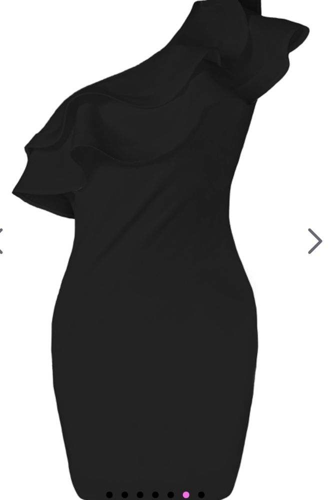 Черна елегантна рокля Lorreti