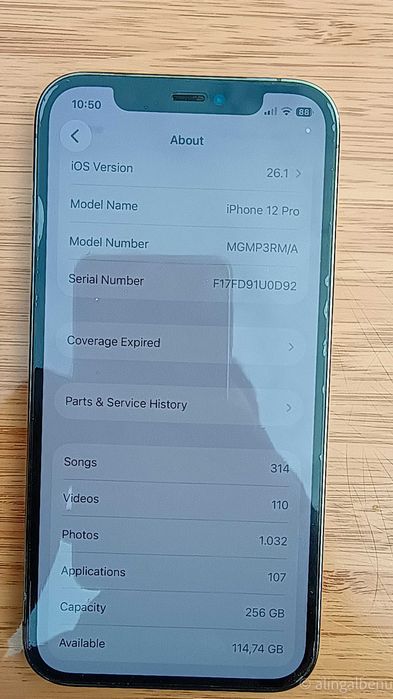 iPhone 12 PRO grey 256Gb 100% baterry life