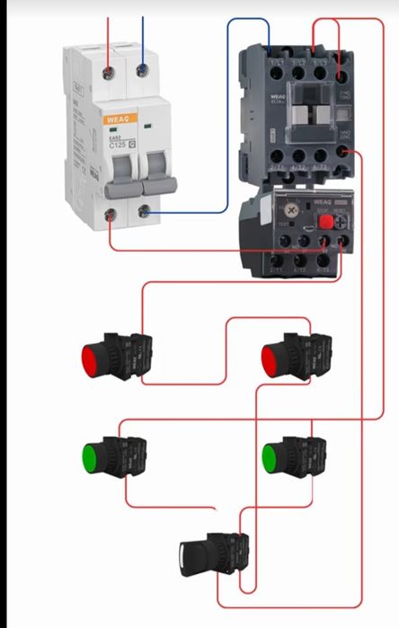 Электрика наладка пускателъ 220В 380В