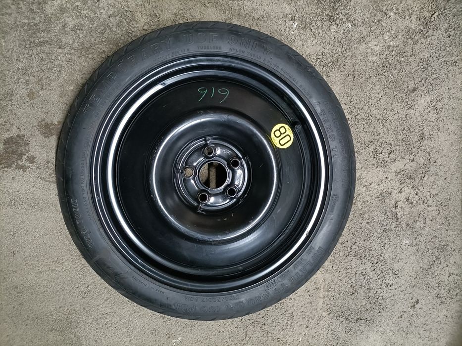 Roată rezervă slim îngustă,5X100,R17,Toyota,Lexus;Accept schimb...