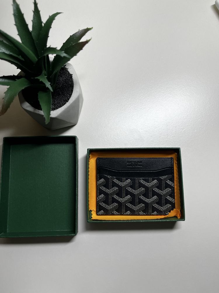 Goyard Cardholder Portofel Negru Piele