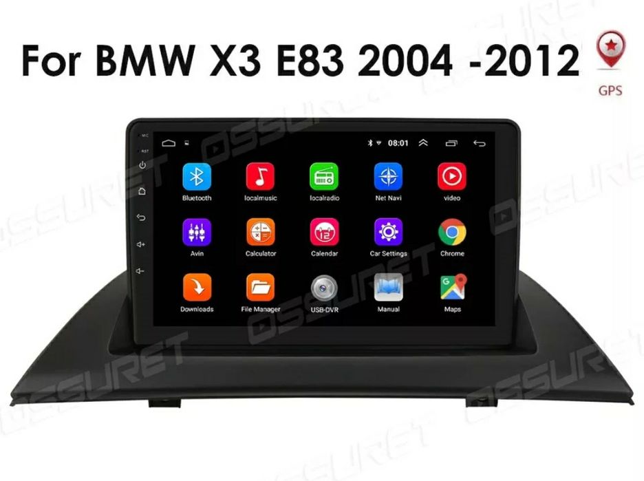 Мултимедия БМВ Х3 BMW X3 1GB-16GB навигация АНДРОИД