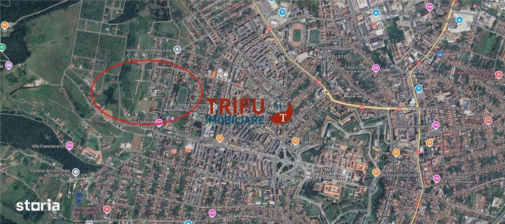 Teren de vanzare zona Podei- Alba Iulia 1000mp