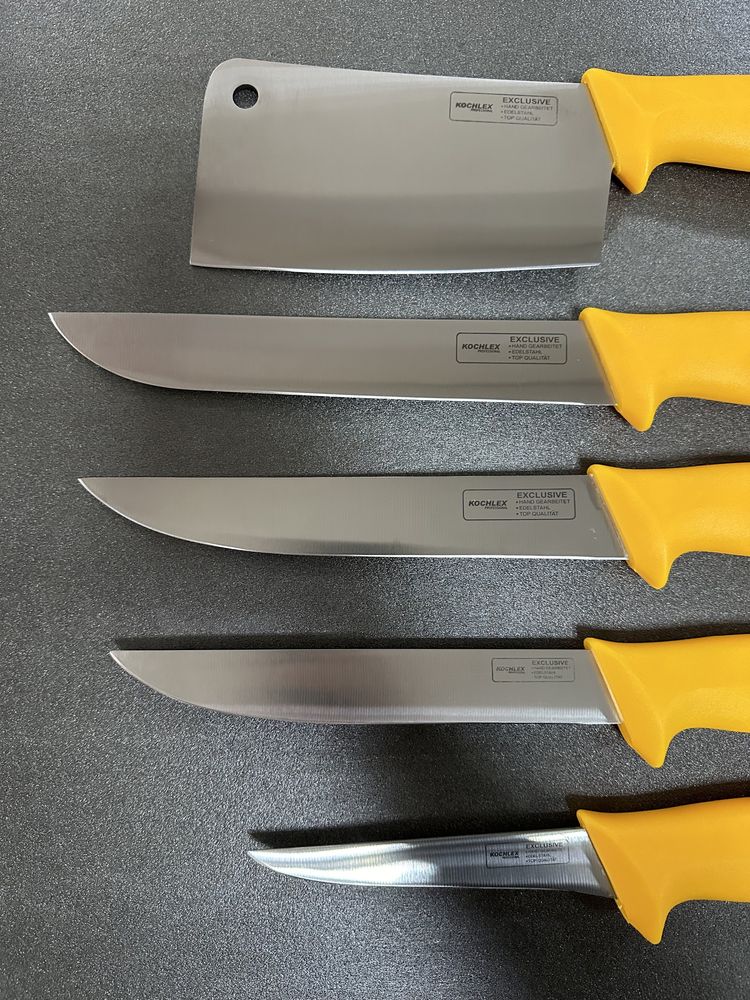 Комплект касапски ножове 4бр. + сатър