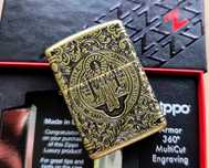 Brichetă Zippo nouă Armor Case St. Benedict (Constantine original)