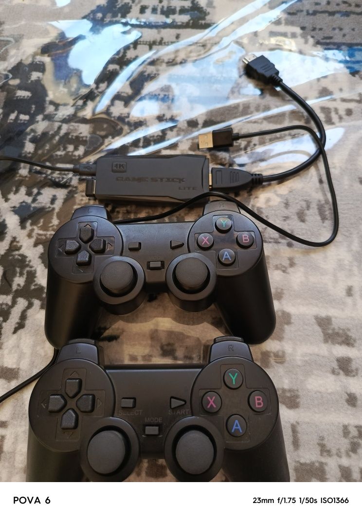 GAME STICK o'yin uchun pristafka batareyasi ham o'zi bilan 4 dona